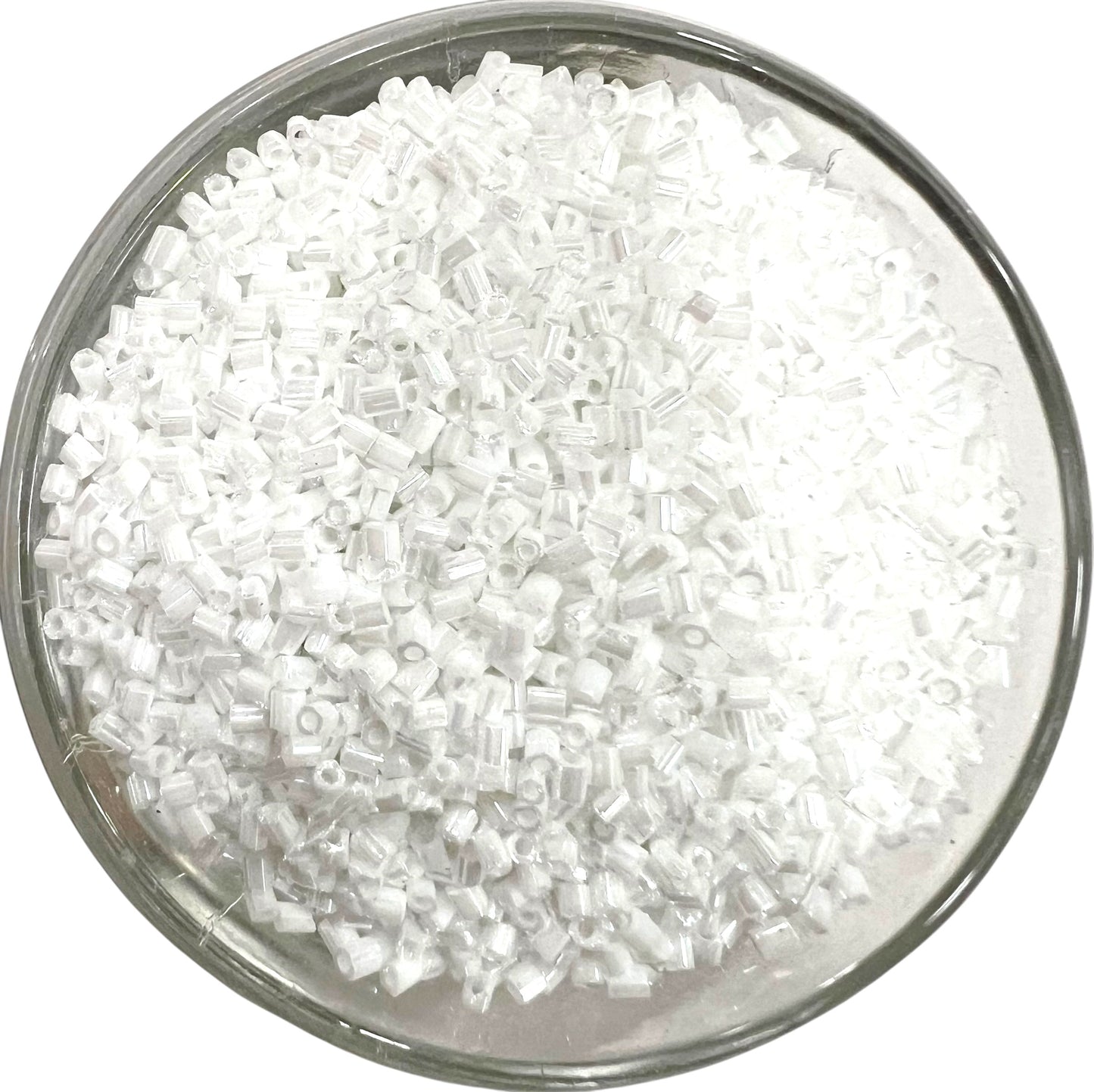 White Cut Beads