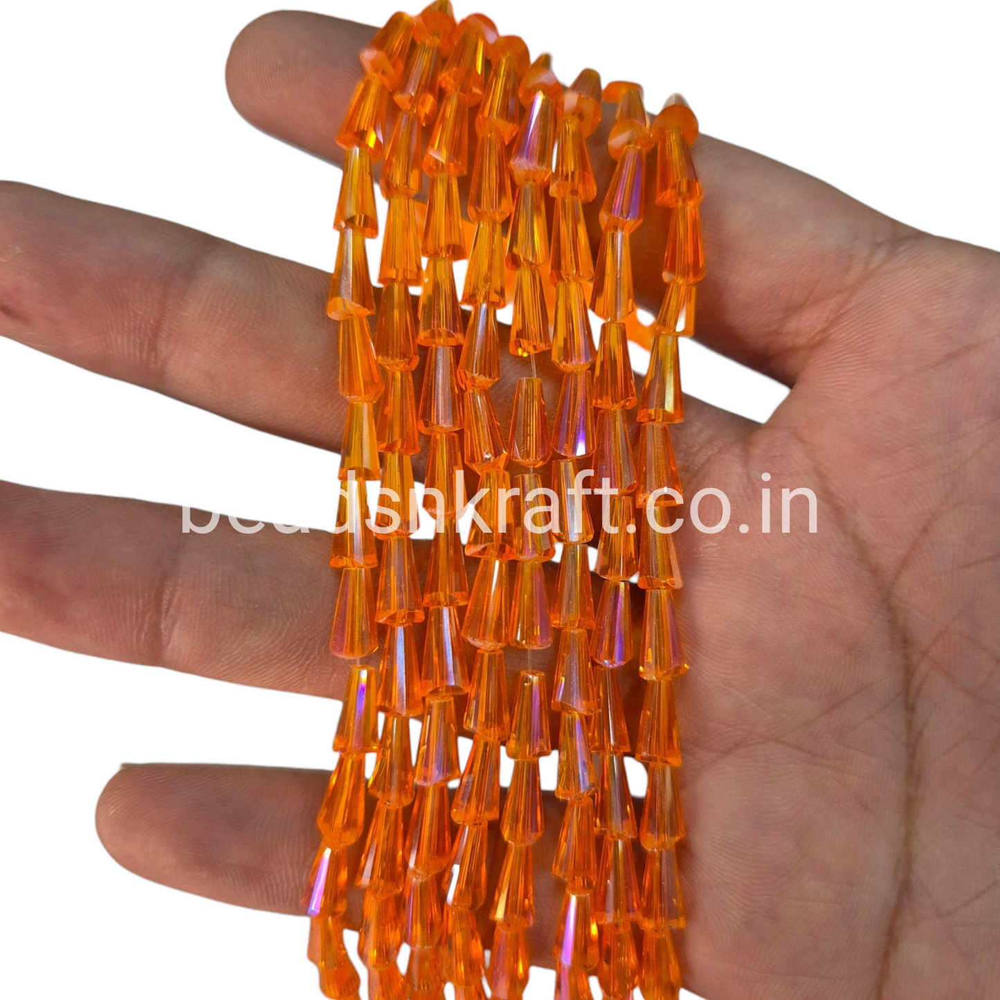 Orange 4x8mm Pencil Crystal