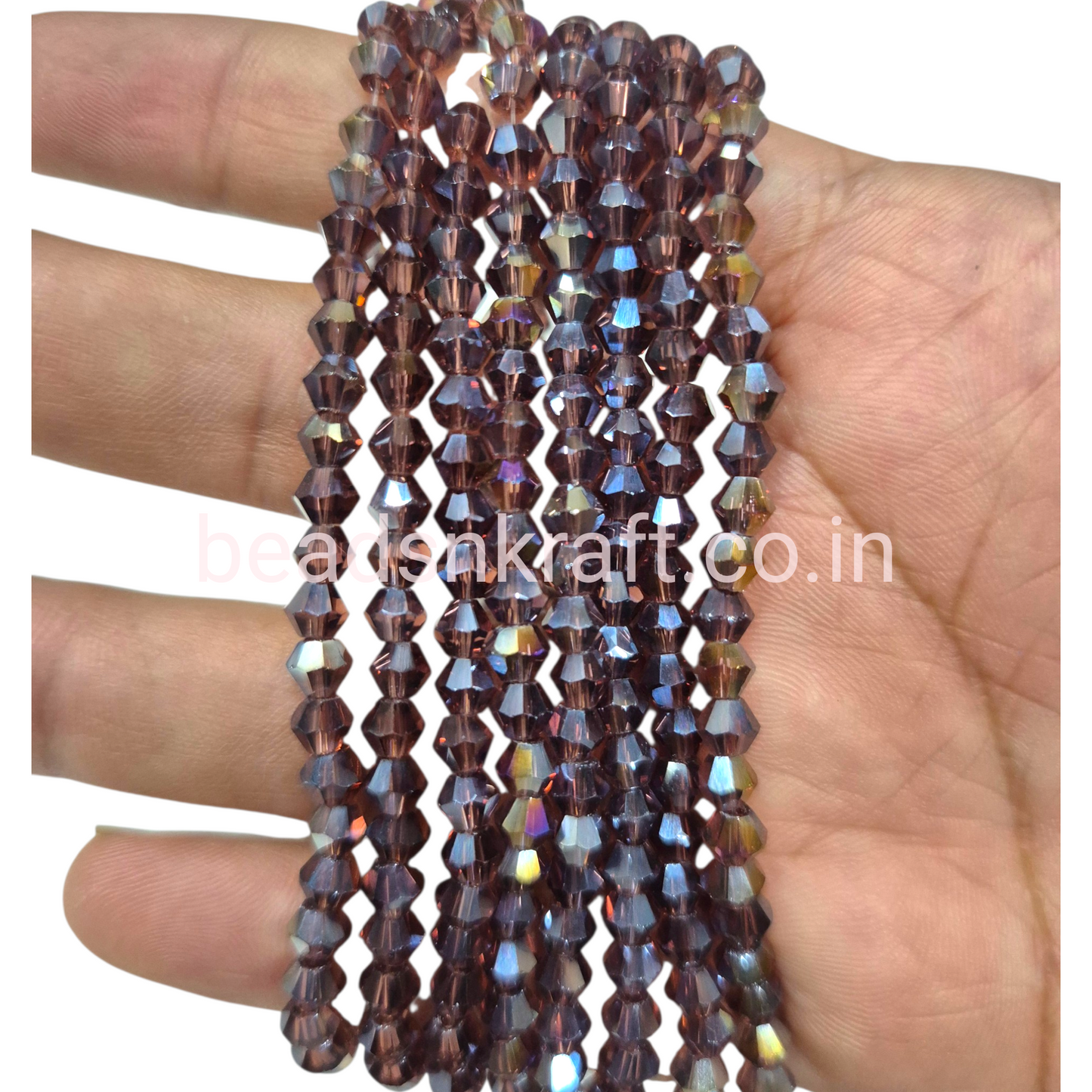 Wine 4mm New Cut Crystal