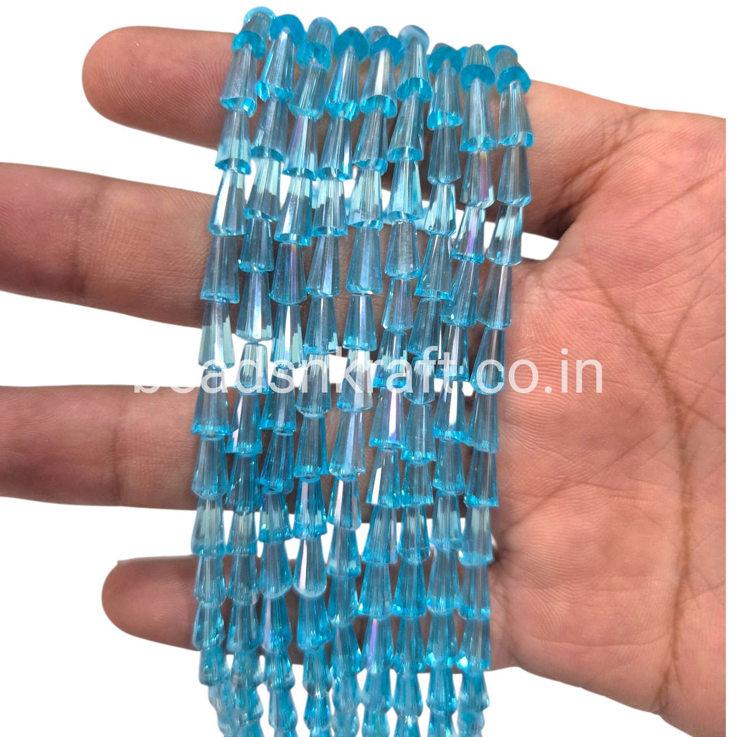 Light Blue 4x8mm Pencil Crystal