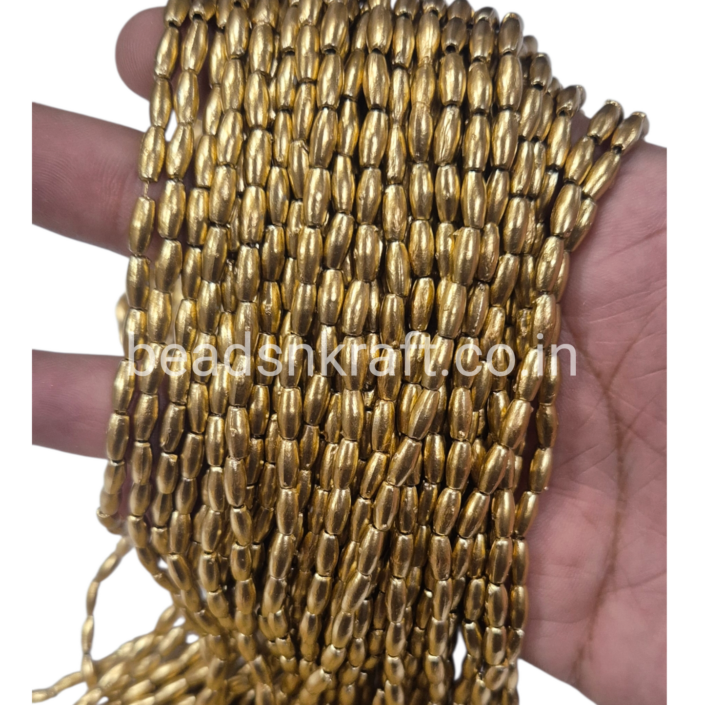 Rice Beads Dull Gold