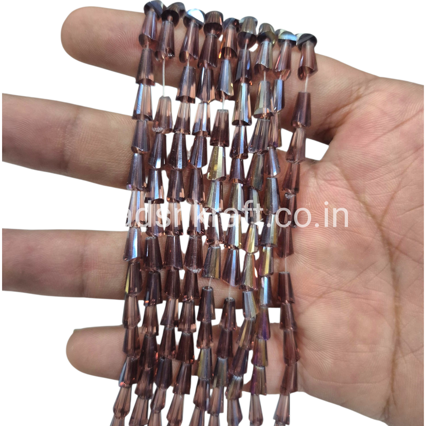 Wine/Amethyst 4x8mm Pencil Crystal