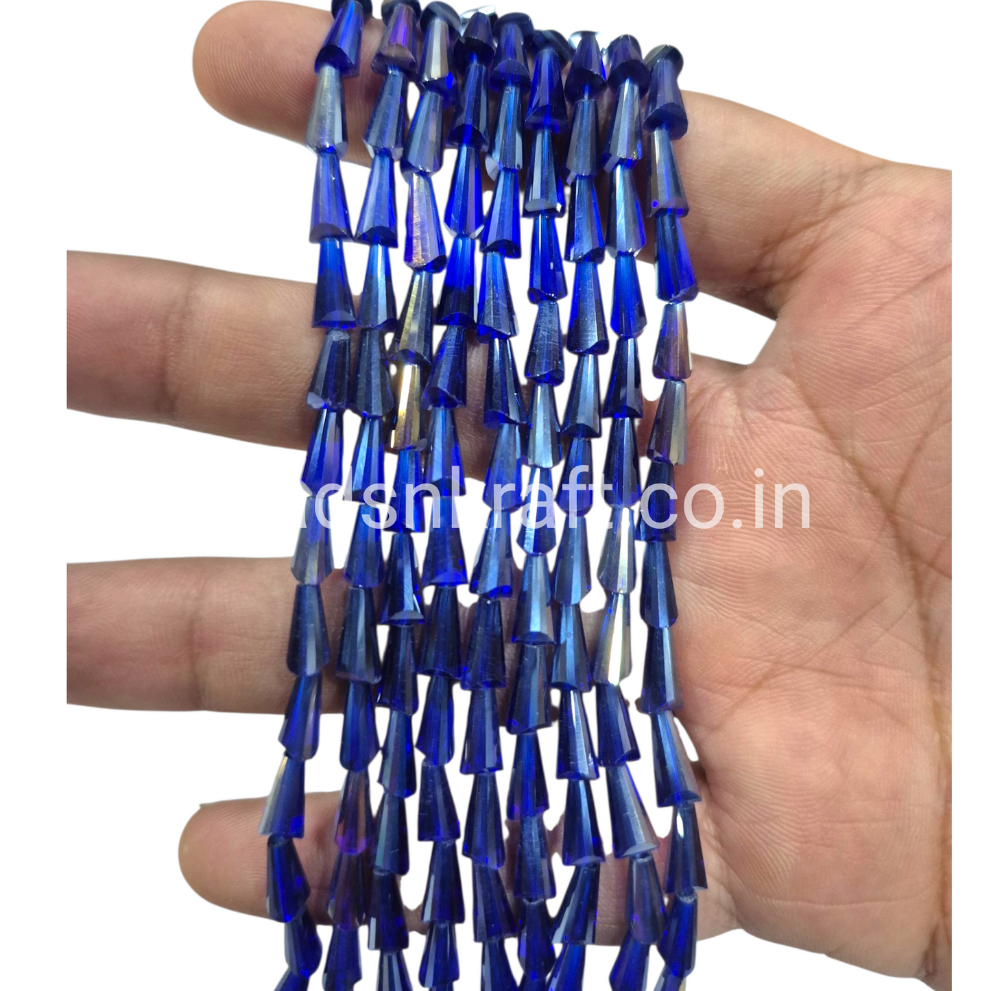 Blue 4x8mm Pencil Crystal