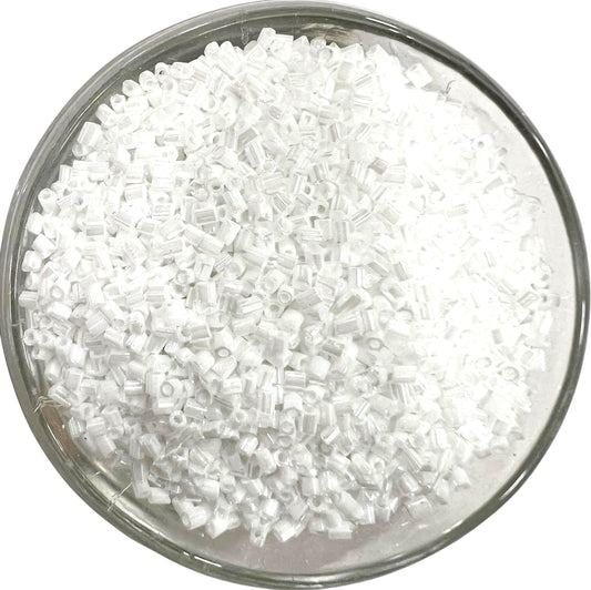 White Cut Beads