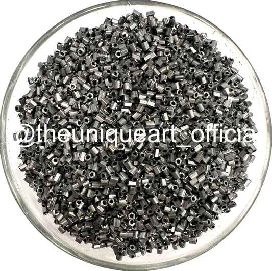 Gun Metal Cutdana Beads for Jewellery Making and Aari Work