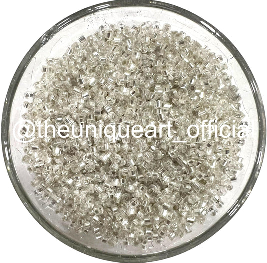 Silver Cut Beads