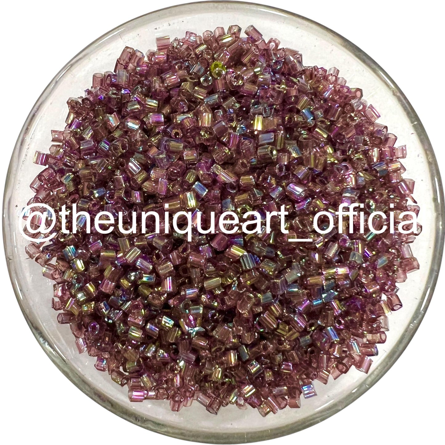Wine Rainbow Cut Beads