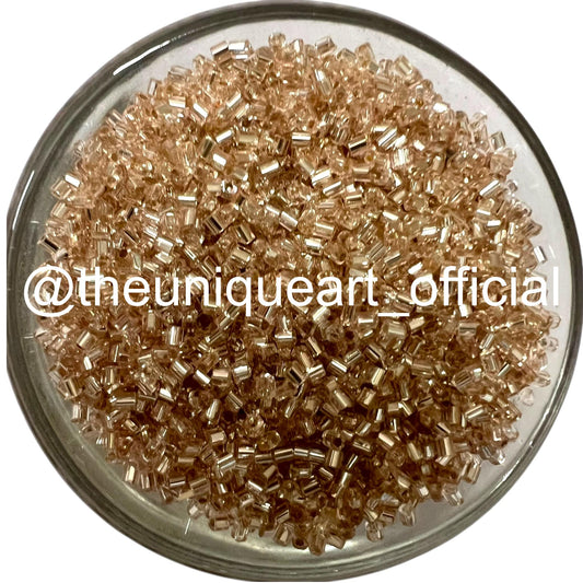 Rose Gold Cut Beads