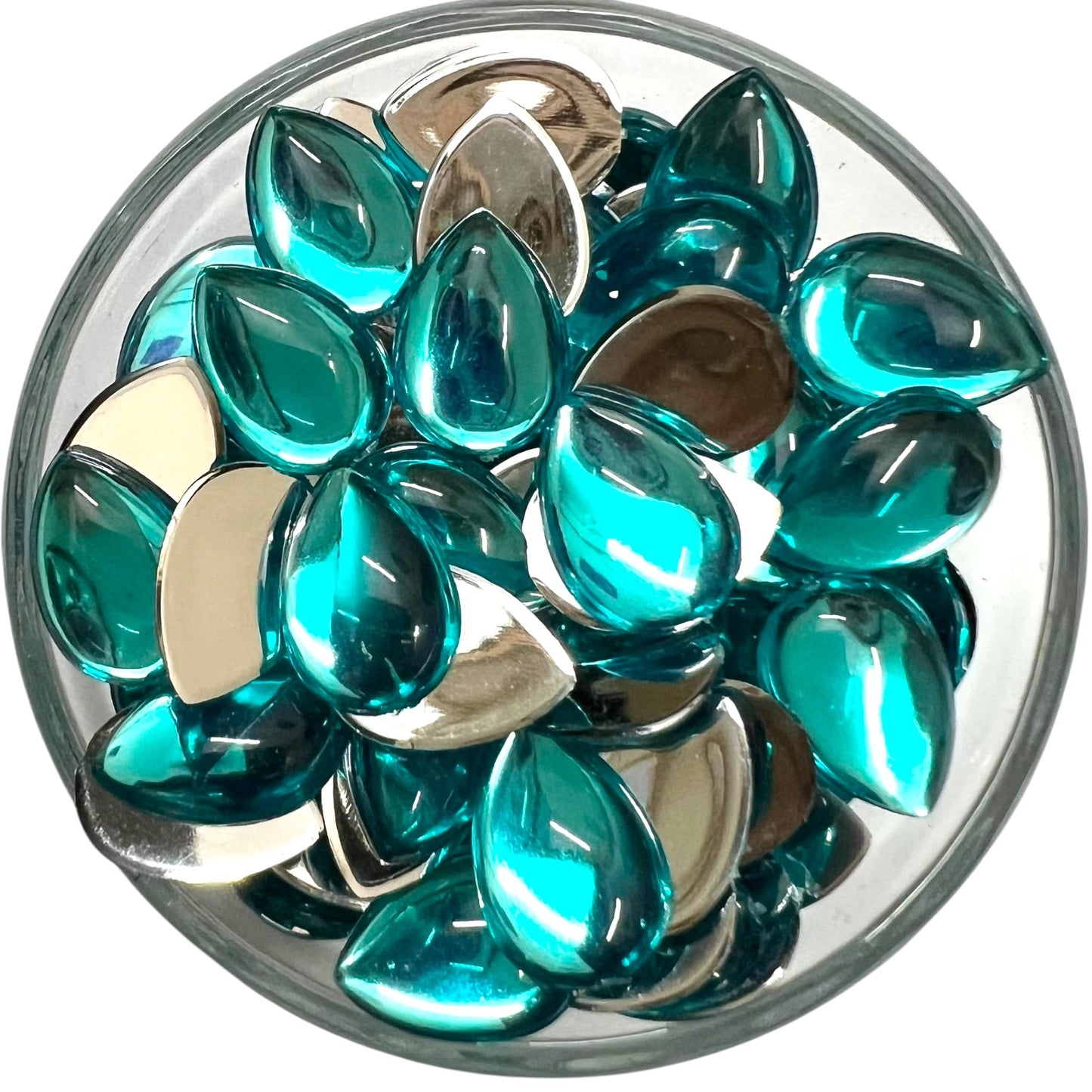 Light Blue 10x14 Drop Acrylic Flat Base