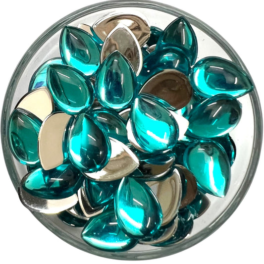 Light Blue 10x14 Drop Acrylic Flat Base