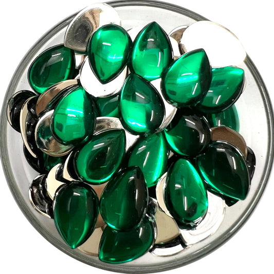 Green 10x14 Drop Acrylic Flat Base