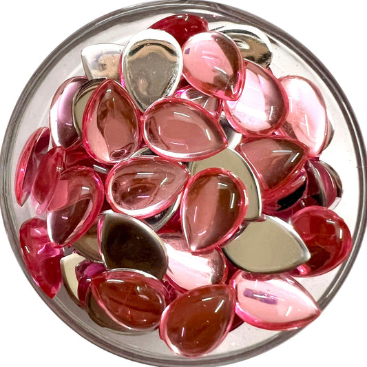 Pink 10x14 Drop Acrylic Flat Base