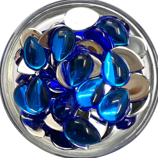 Blue 10x14 Drop Acrylic Flat Base