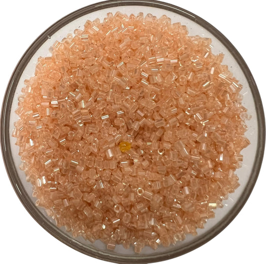Peach Glass Cut Beads (Cutdana) for Aari Work, Embroidery & Jewelry Making