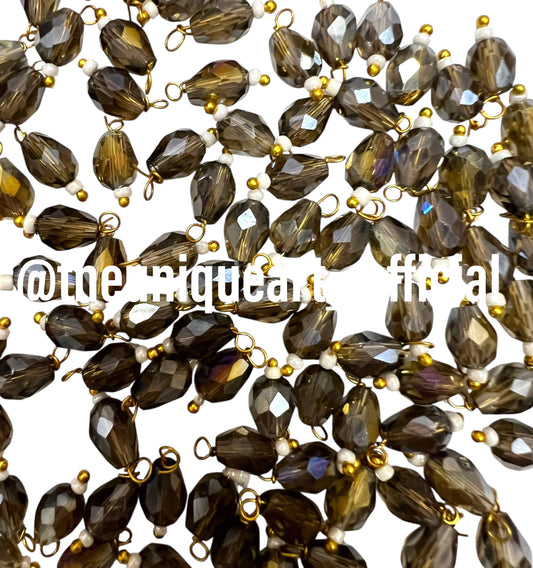 Mehendi Drop Hanging Beads 6x8mm