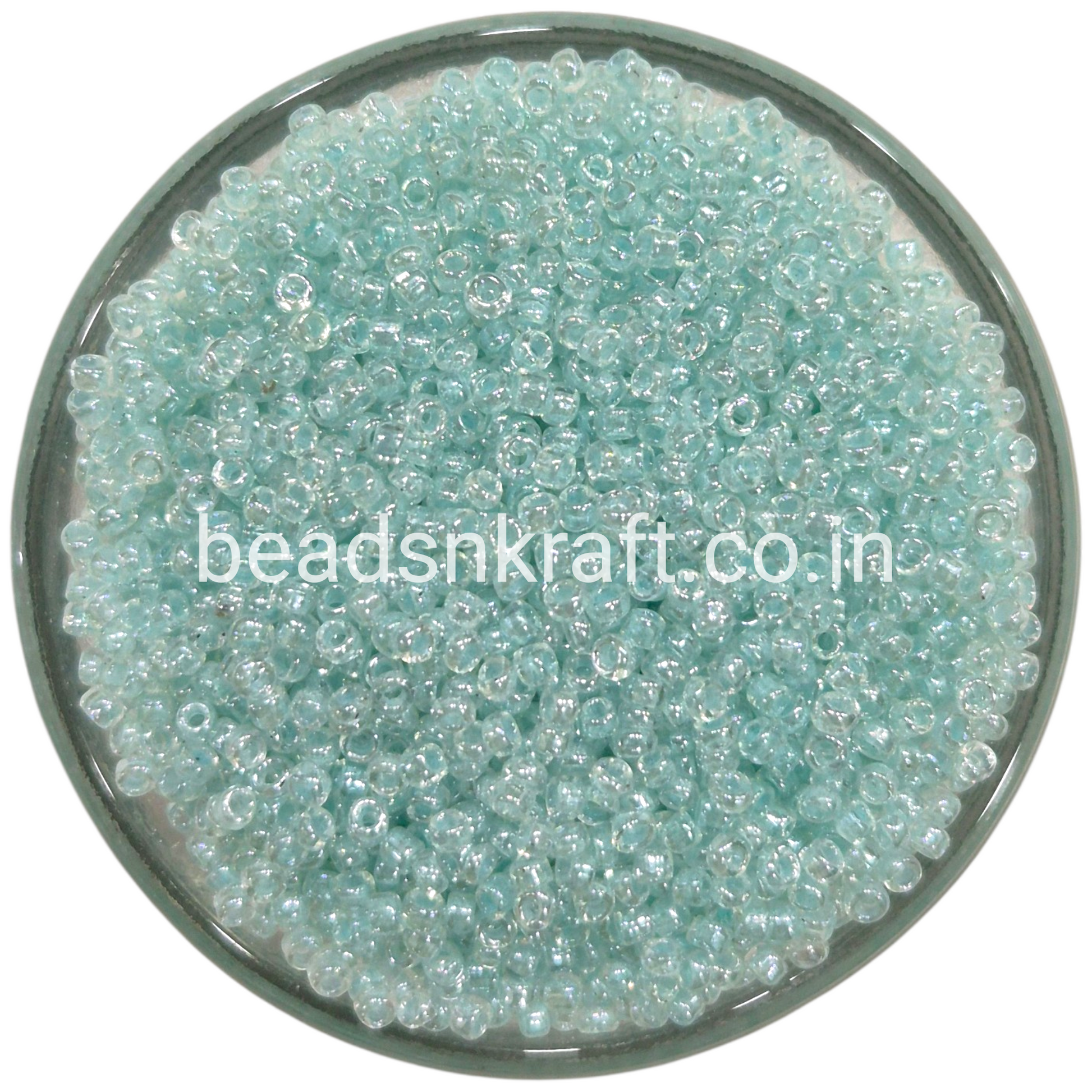 Aqua Sugar Beads for Aari Work, Embroidery & Jewelry Making