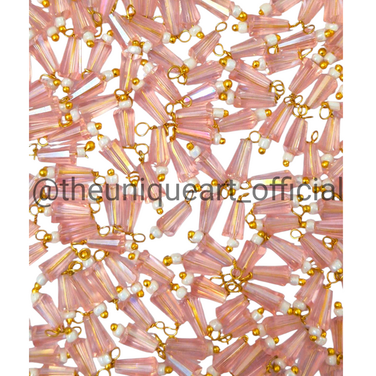 Light Pink Pencil Hanging Beads 4x8mm