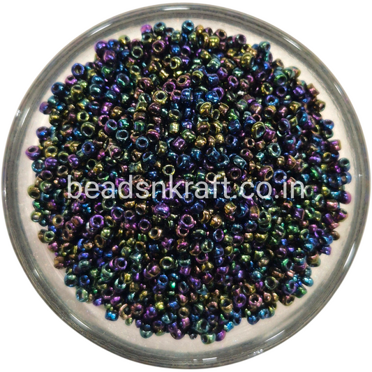 Black Rainbow Sugar Beads