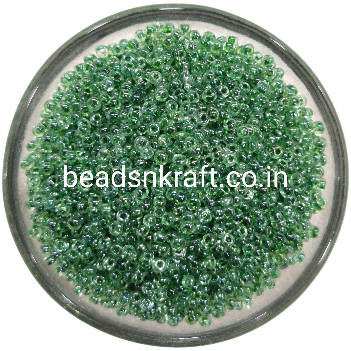 Green (63) Sugar Beads for Aari Work, Embroidery & Jewelry Making