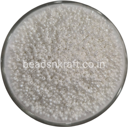 White Glass Beads