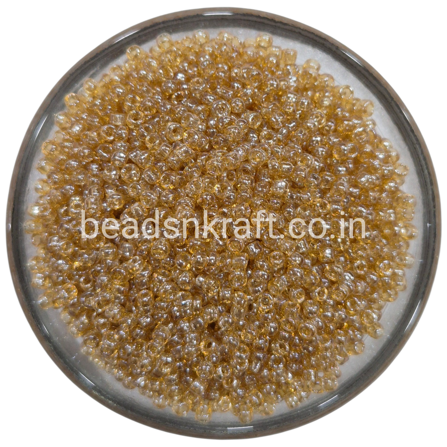Golden Beige Sugar Beads for Aari Work, Embroidery & Jewelry Making
