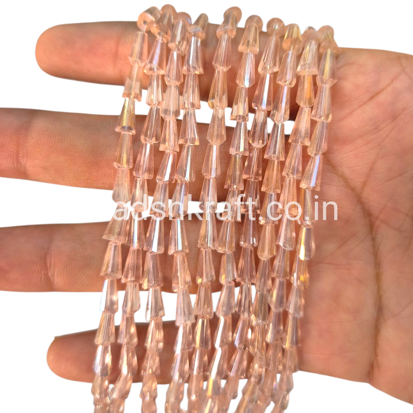 Pink 4x8mm Pencil Crystal