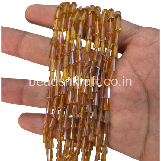 Golden AB 4x8mm Pencil Crystal