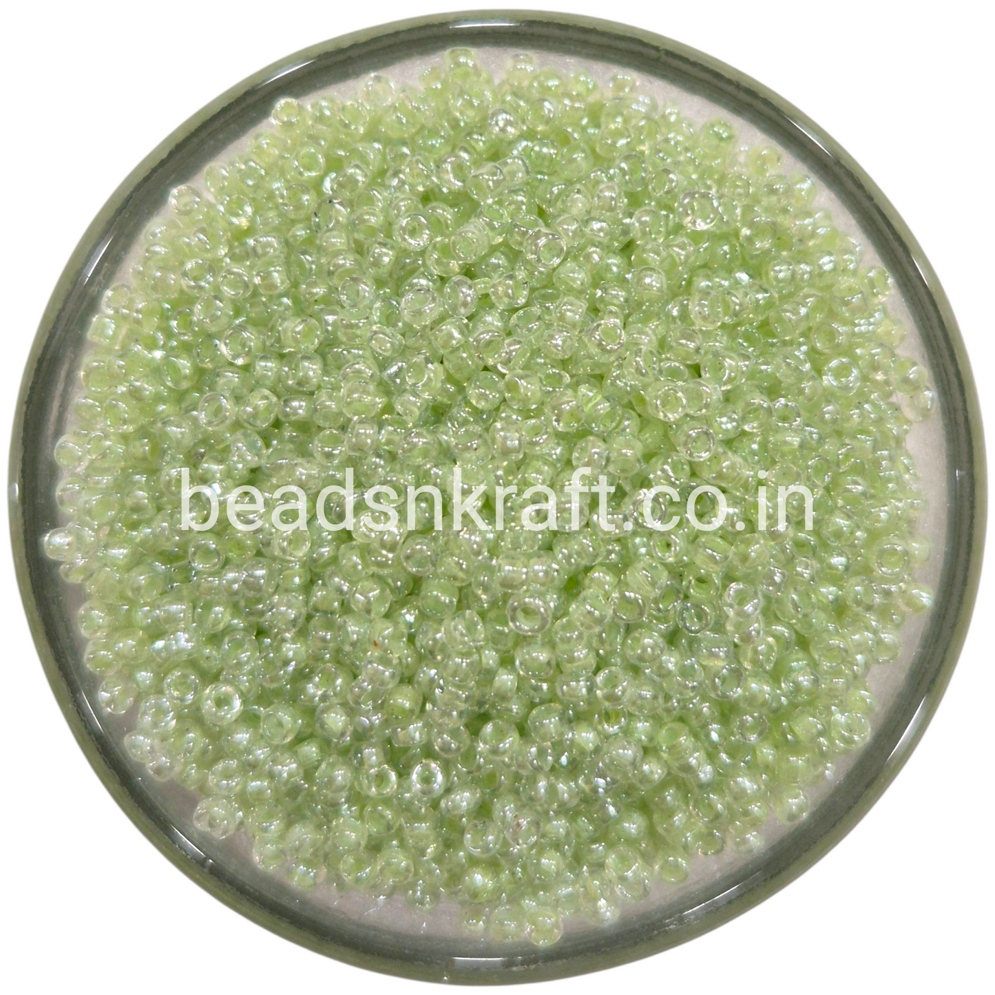 Pastel Green Sugar Beads for Aari Work, Embroidery & Jewelry Making