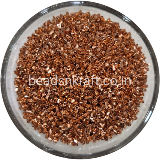 Copper Micro Glass Cut Beads (Cutdana) for Aari Work, Embroidery & Jewelry Making