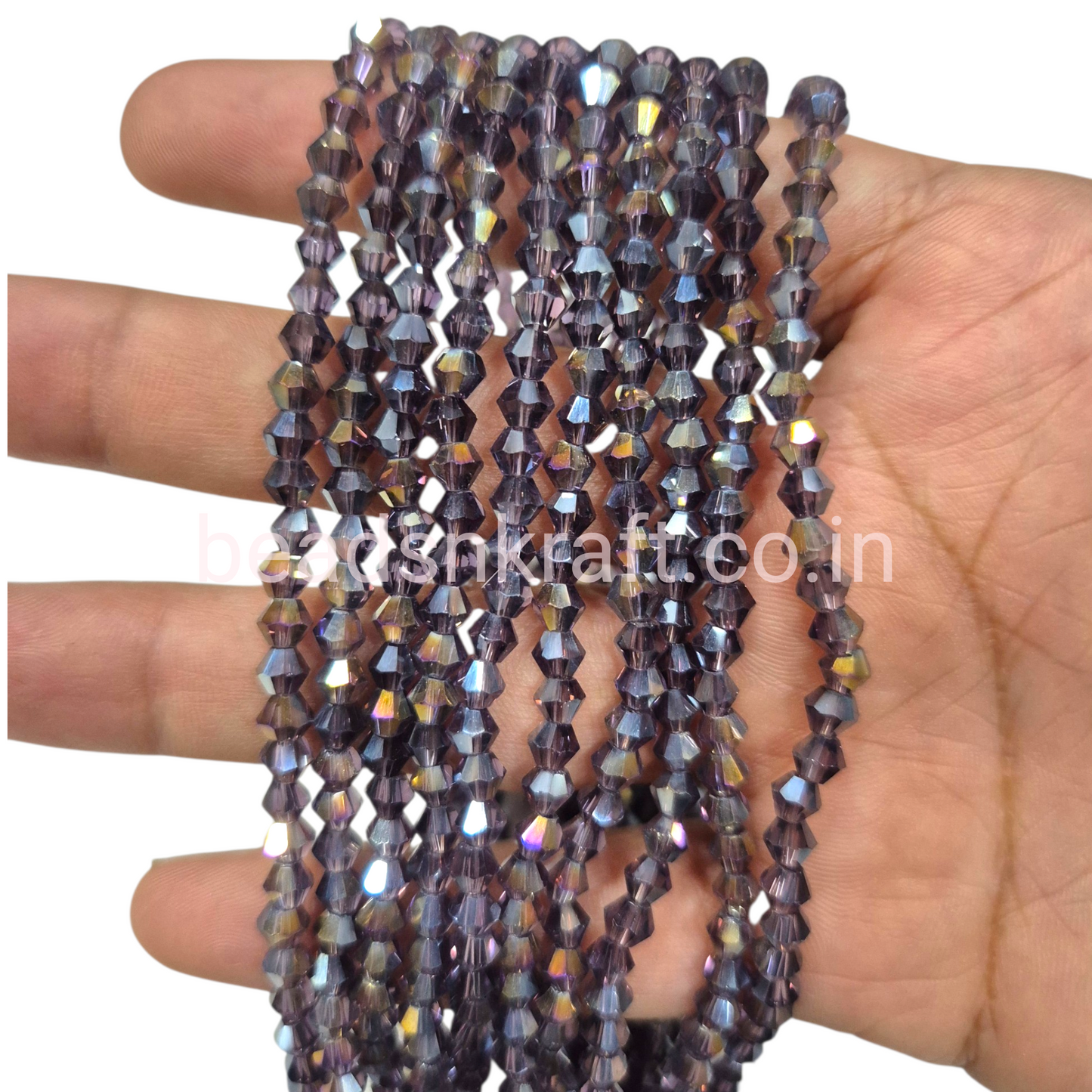 Purple 4mm New Cut Crystal