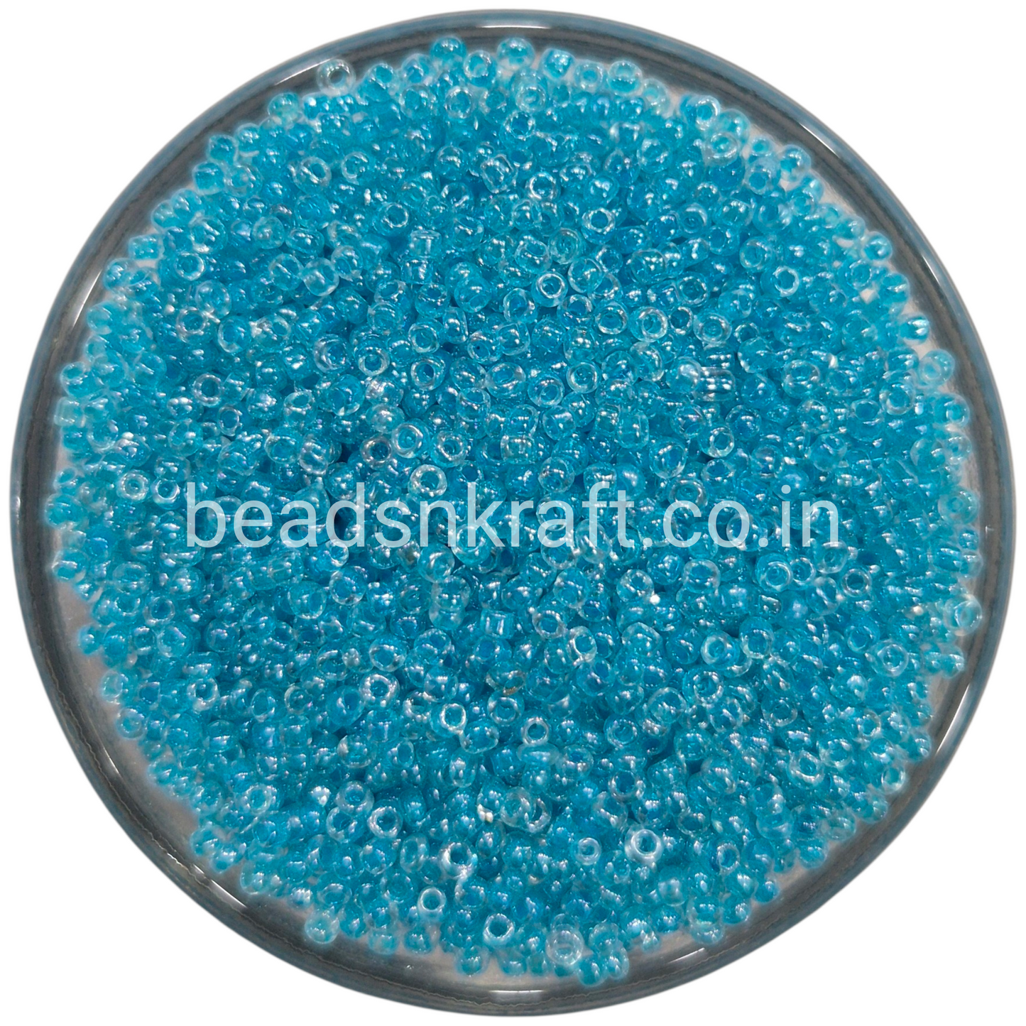 Light Blue Sugar Beads for Aari Work, Embroidery & Jewelry Making