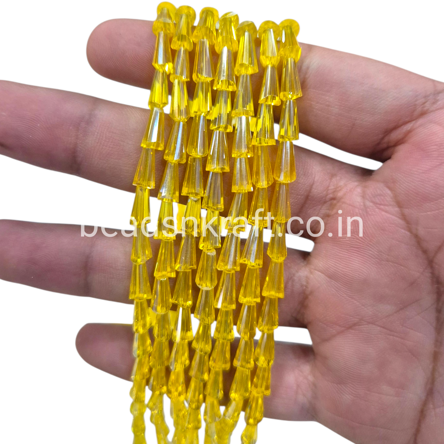 Yellow 4x8mm Pencil Crystal