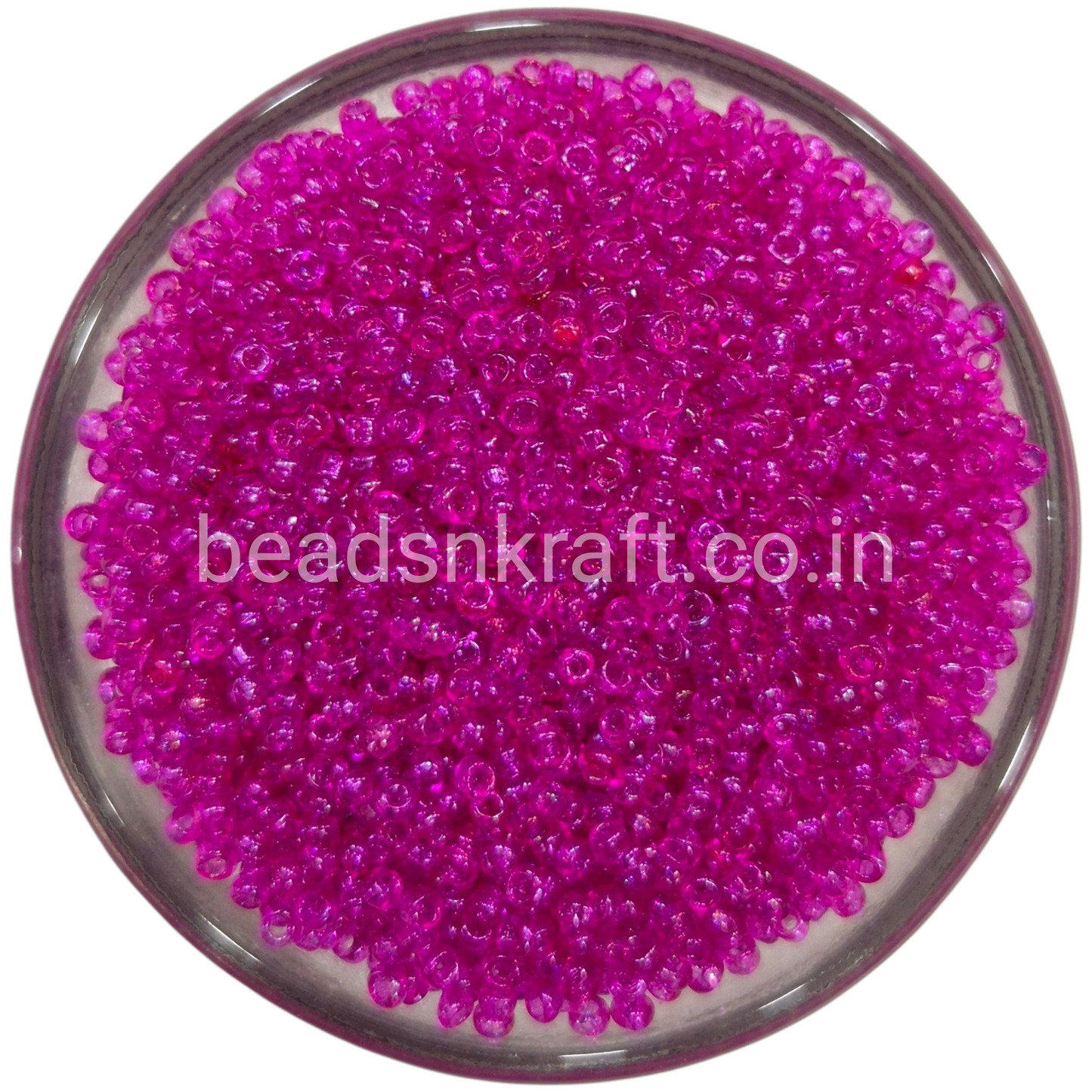 Rani Pink Sugar Beads for Aari Work, Embroidery & Jewelry Making