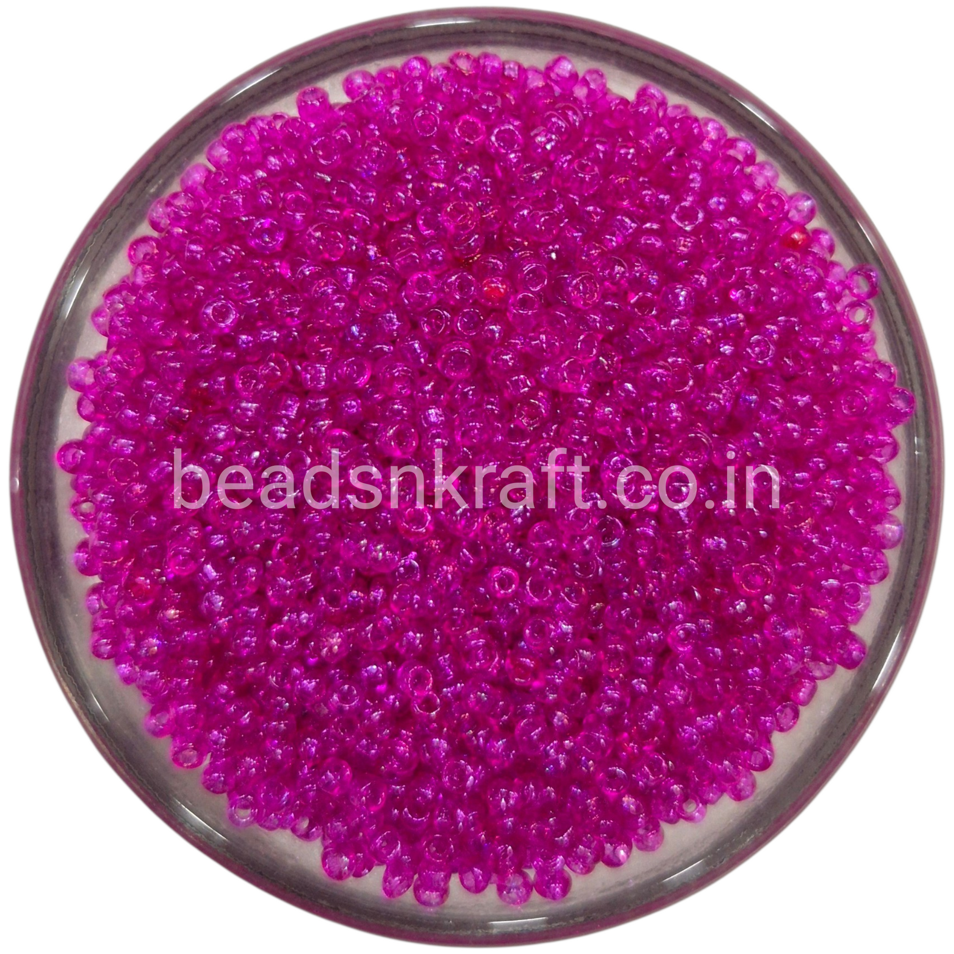 Rani Pink Sugar Beads for Aari Work, Embroidery & Jewelry Making