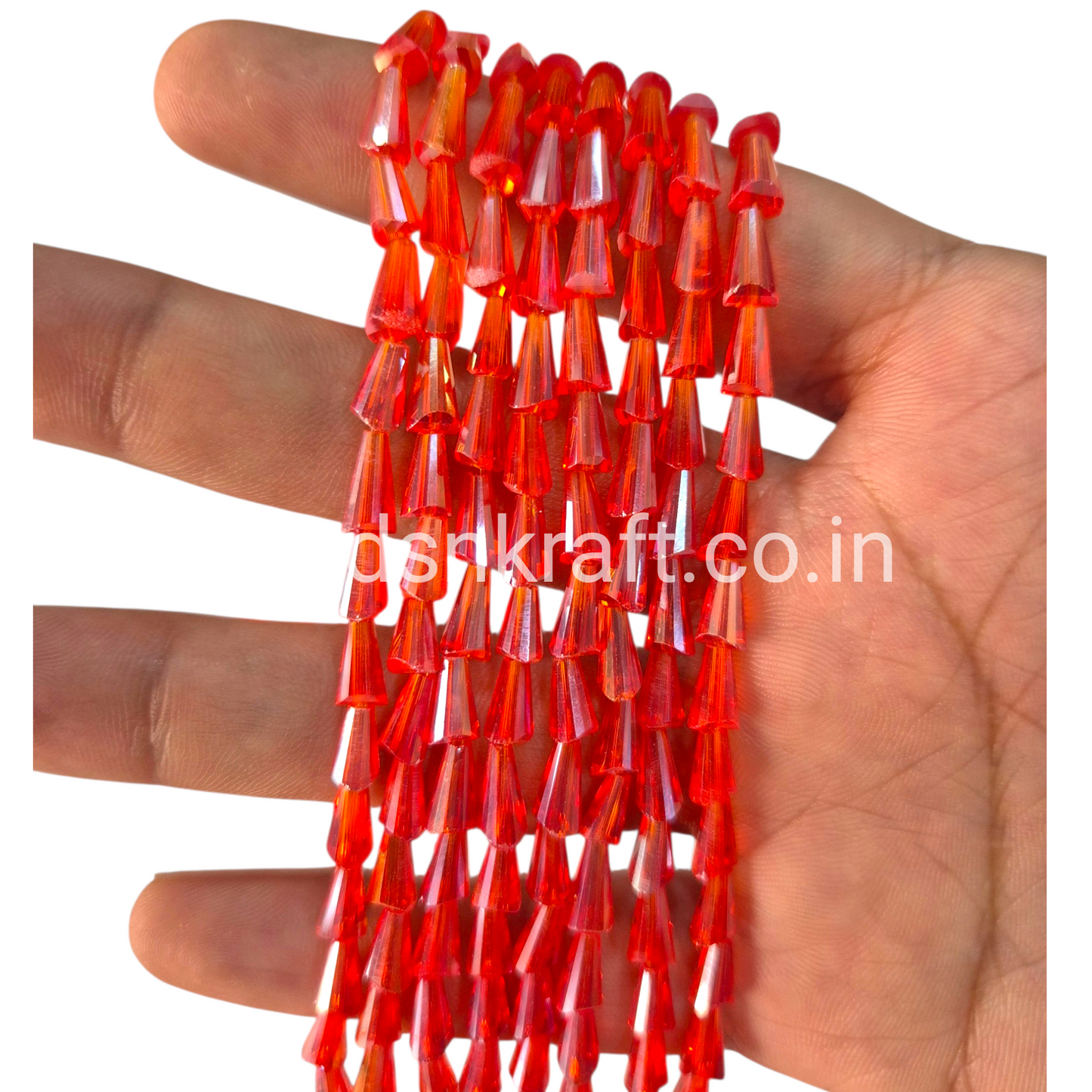 Dark Orange 4x8mm Pencil Crystal