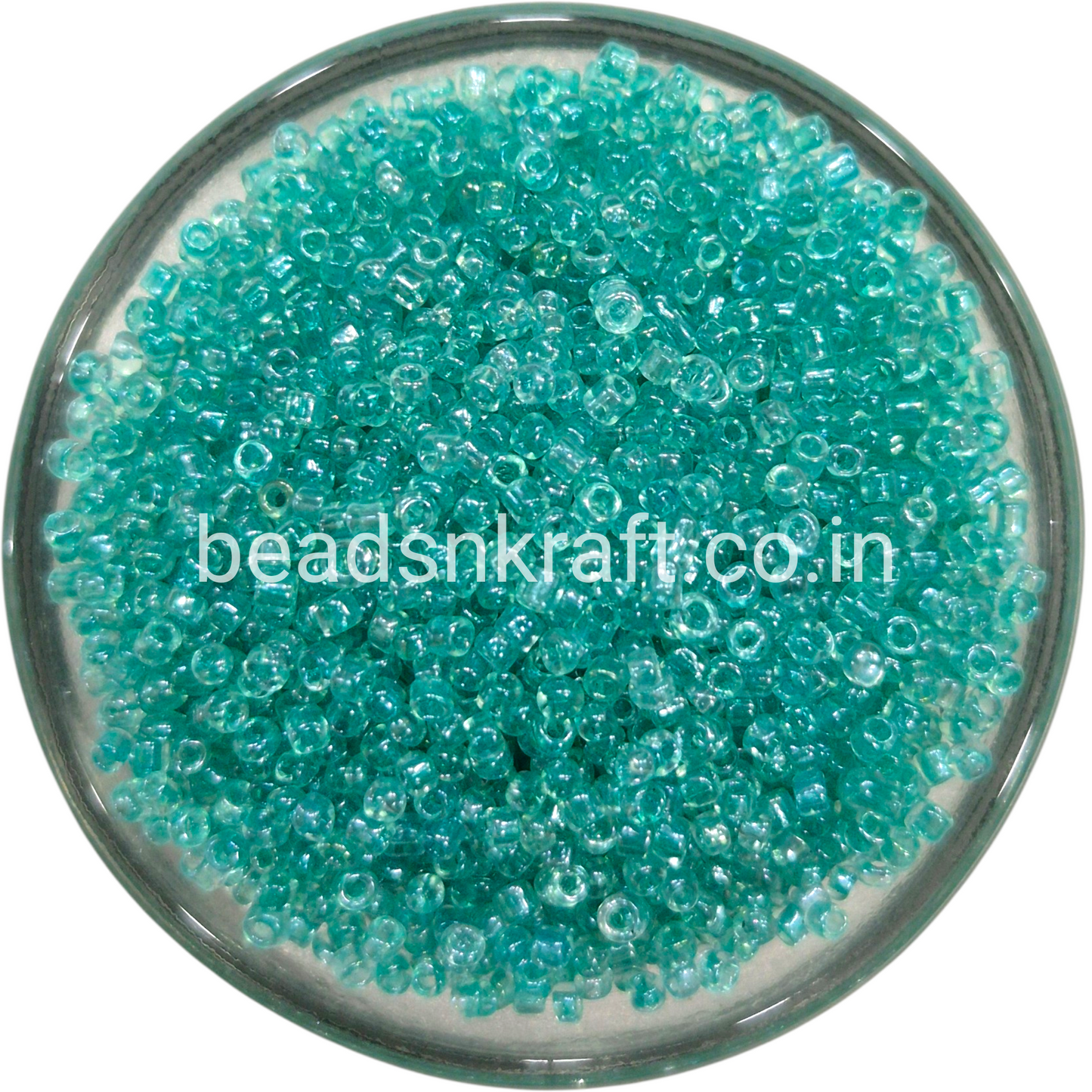Turquoise Green Sugar Beads for Aari Work, Embroidery & Jewelry Making