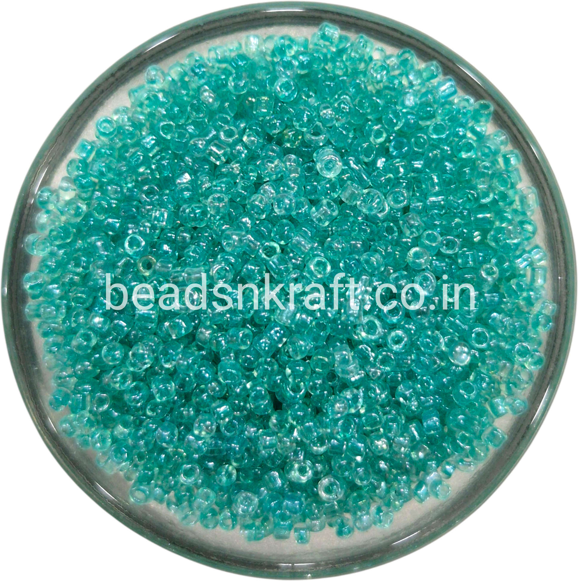 Turquoise Green Sugar Beads for Aari Work, Embroidery & Jewelry Making