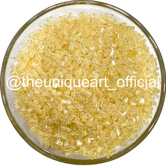 Light Beige Glass Cut Beads (Cutdana) for Aari Work, Embroidery & Jewelry Making